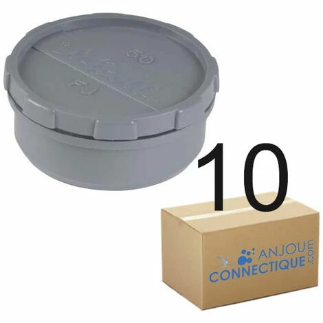 Lot De 10 Tampons De Visite Pvc Evacuation Mâle Ø50 - Nicoll