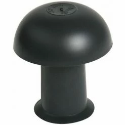 NICOLL Chapeau De Ventilation PVC - Diamètre : 40 - Couleur : Ardoise Avec Moustiquaire