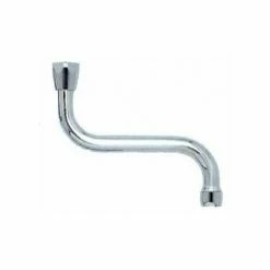 NICOLL Bec Forme S Chromé Avec Aérateur - Filetage 3/4 - Longueur 150