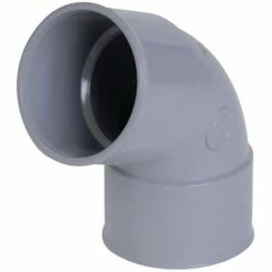 Coude Simple Femelle-femelle 67�30 - PVC Gris - 100 Mm NICOLL, Ref.UCT66 - Besoin D'Habitat