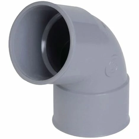 Coude Simple Femelle-femelle 67�30 - PVC Gris - 100 Mm NICOLL, Ref.UCT66 - Besoin D'Habitat