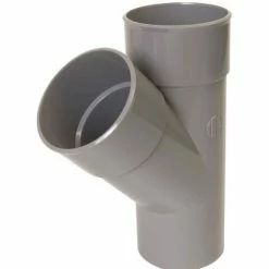 Culotte Simple Male-femelle 45� - UBT14 - PVC Gris- 100 Mm NICOLL - Besoin D'Habitat