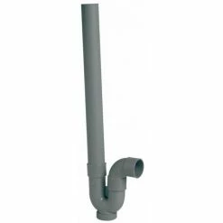 Siphon De Machine A Laver A Sortie Horizontale - PVC-C Gris - ¯ 40 Mm NICOLL, Ref. 1YH22C