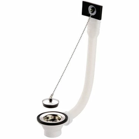 NICOLL Bonde évier Ø70 Bouchon + Trop Plein