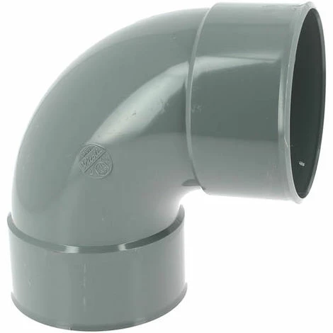 NICOLL Coude 87°30 PVC évacuation Femelle Femelle Ø125
