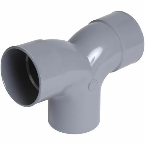 NICOLL Coude 87°30 Double Parallèle PVC évacuation Mâle Femelle Ø100