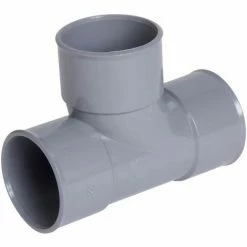 NICOLL Té Pied De Biche 87°30 PVC Femelle Femelle Ø50