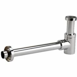 NICOLL Siphon Lavabo Design Court Laiton Chromé