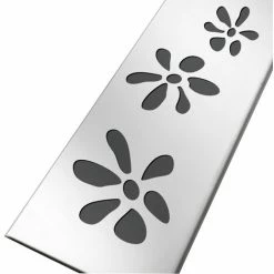 NICOLL Grille Inox 304 Motifs Fleurs Pour Caniveau KSICAN80 745 Mm