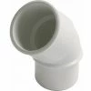 Coude MF 45° Ø50 PVC Nicoll -NF- Blanc
