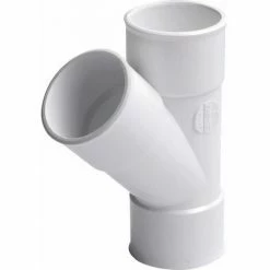 Culotte FF 45° Ø50 PVC Nicoll -NF- Blanc