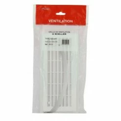 NICOLL Grille D"aération - D129x274 Mm Avec Moustiquaire - 1F111