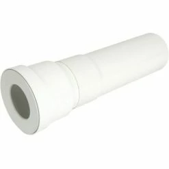 Pipe Longue Pour Wc - Diamètre 100 Mm - Longueur 400 Mm - Droite - Nicoll Qw3340 - Blanc