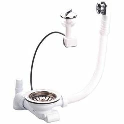 NICOLL Bonde Manuelle à Panier Ø114 Pour évier De Perçage Ø90 Mm 0204118