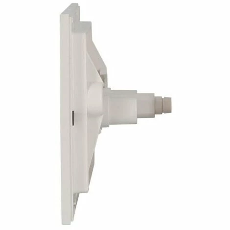 NICOLL Plaque De Commande WC 2 Volumes Happy Support Design REC Blanc PBRECB – Image 2