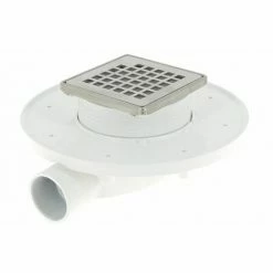 Siphon De Douche Docia XS Avec Grille Et Cadre Inox 304 - Nicoll Siphon De Douche Docia XS Avec Grille Et Cadre Inox 304 - Nicoll