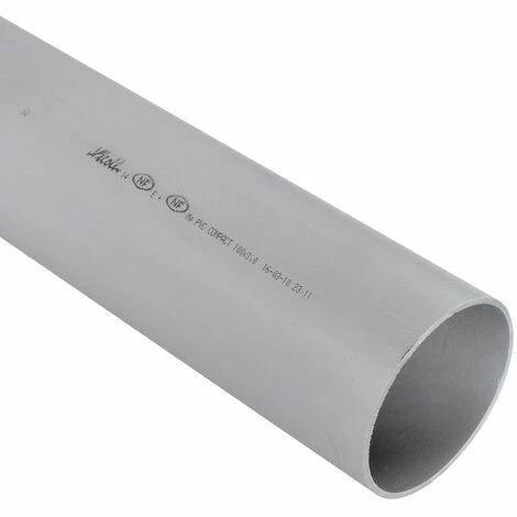 Lot De 2 Tubes PVC Compact NF-Me - Diamètre 110 Mm - 4 Mètres - Nicoll â Image 2