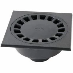 NICOLL Siphon Cour 20x20 Sorties 63/75 Gris Foncé