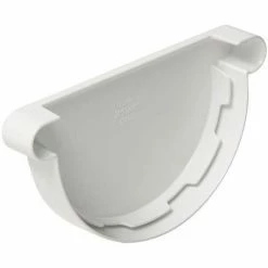 NICOLL Fond Symétrique Gouttière à Coller 25 Blanc