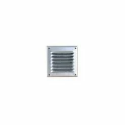 NICOLL Grille D'aération Persienne Aluminium à Visser Avec Moustiquaire 25x25