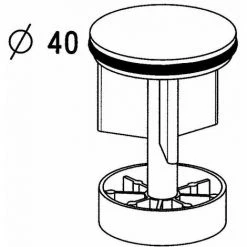 NICOLL Clapet Bonde Lavabo 0491265